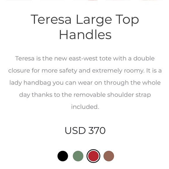 Arcadia Red Logo Embossed Patent Leather Teresa Large Top Handle Bag - Picture 6 of 12